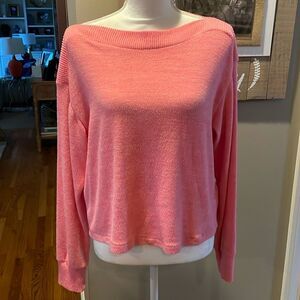H&M soft pink Boatneck Top size xs